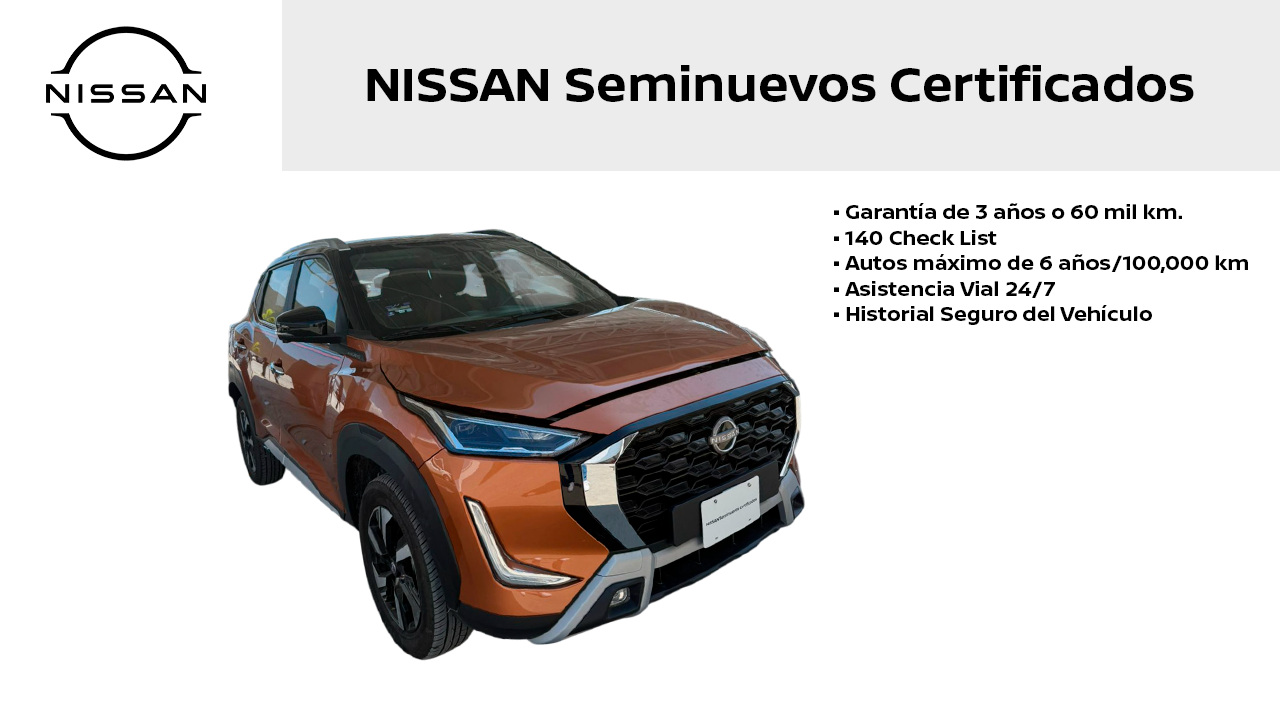 2025 Nissan MAGNITE 5 PUERTAS EXCLUSIVE 1.0 LTS CVT T